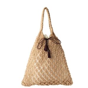 Leather Crochet Store Macrame Tote